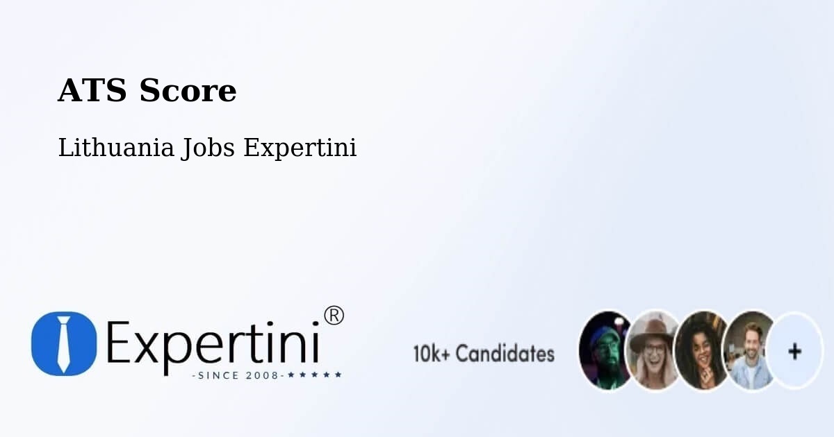 Resume ATS Score & Job Description Match Tool – Lithuania - Lithuania Jobs Expertini