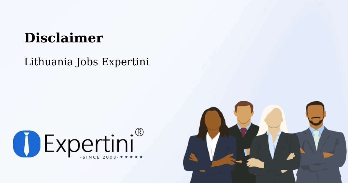 Disclaimer – Lithuania - Lithuania Jobs Expertini